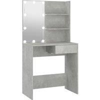 Dressing Table with LED Vanity Table Makeup Vanity Desk Cosmetic Table vidaXL