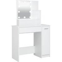 Dressing Table with LED Vanity Table Makeup Vanity Desk Cosmetic Table vidaXL