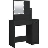 Dressing Table with LED Vanity Table Makeup Vanity Desk Cosmetic Table vidaXL