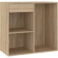 Cosmetic Cabinet Grey Sonoma 80x40x75 cm Engineered Wood vidaXL