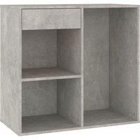 Cosmetic Cabinet Grey Sonoma 80x40x75 cm Engineered Wood vidaXL