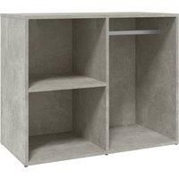 vidaXL Dressing Cabinet with Spacious Compartments, Engineered Wood Construction, Modern Design, Concrete Grey Finish, Ideal for Bedroom or Dressing Room