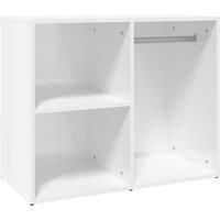 Vidaxl Dressing Cabinet High Gloss White 80X40X65 Cm Engineered Wood, White