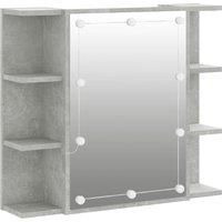 Mirror Cabinet with LED Washroom Storage Cabinet Bathroom Vanity Unit vidaXL
