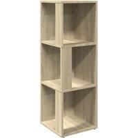 Vidaxl Corner Cabinet Sonoma Oak 33X33X100 Cm Engineered Wood, Brown