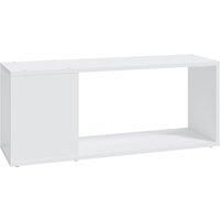 vidaXL TV Cabinet Stand Unit White 80x24x32 cm Chipboard Storage Book Display