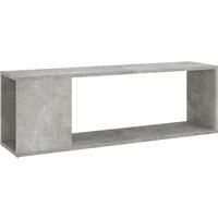 TV Cabinet Concrete Grey 100x24x32 cm Engineered Wood