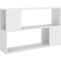 vidaXL Book Cabinet White 100x24x63 cm Engineered Wood