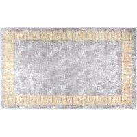 Teppich Waschbar 120x180 cm Grau Rutschfest