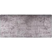 vidaXL Rug Washable 80x300 cm Grey Anti Slip