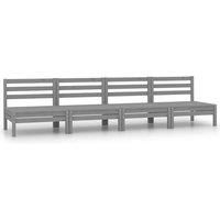 Garden Sofas Corner Outdoor Sectional Sofa Couch Solid Wood Douglas vidaXL