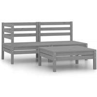 Garden Sofa Outdoor Sofa Wooden Sectional Sofa Seat Solid Wood Pine vidaXL