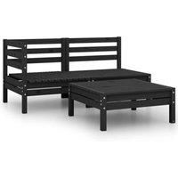 Garden Sofa Outdoor Sofa Wooden Sectional Sofa Seat Solid Wood Pine vidaXL