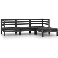 Garden Sofa Outdoor Sofa Wooden Sectional Sofa Seat Solid Wood Pine vidaXL