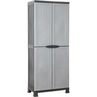 Vidaxl Plastic Cabinet 68X39X171.5 Cm, Grey