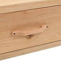 vidaXL TV Cabinet 110x33x35 cm - Stylish Solid Firwood Lowboard, Vintage Luggage Design, Ample Storage with Drawers, Suitable for Living Room or Bedroom