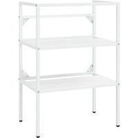 vidaXL Bathroom Washbasin Frame White 59x38x83 cm Iron