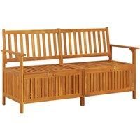 vidaXL Storage Bench 148 cm Solid Wood Acacia