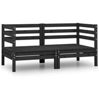 Garden 2-Seater Sofa Loveseat Outdoor Sofa Wooden Sofa Solid Pinewood vidaXL
