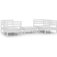 Garden Lounge Set Outdoor Furniture Set Sofa Set 5 Piece Solid Pinewood vidaXL