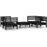 Garden Lounge Set Outdoor Furniture Set Sofa Set 5 Piece Solid Pinewood vidaXL