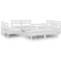 Garden Lounge Set Outdoor Furniture Set Sofa Set 8 Piece Solid Pinewood vidaXL