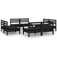 Garden Lounge Set Outdoor Furniture Set Sofa Set 8 Piece Solid Pinewood vidaXL
