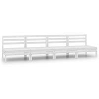 4 Piece Garden Lounge Set Solid Pinewood vidaXL