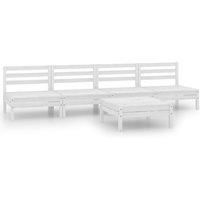 Garden Lounge Set Outdoor Furniture Set Sofa 5 Piece Solid Pinewood vidaXL