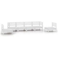 Garden Lounge Set Outdoor Furniture Set Sofa 6 Piece Solid Pinewood vidaXL