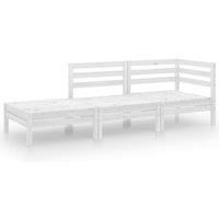 Garden Lounge Set Outdoor Furniture Set Sofa 3 Piece Solid Pinewood vidaXL