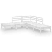 Garden Lounge Set Outdoor Furniture Set Sofa 5 Piece Solid Pinewood vidaXL