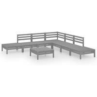 Garden Lounge Set Outdoor Lounge Set Sofa Patio 8 Piece Solid Pinewood vidaXL