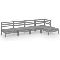 Garden Lounge Set Outdoor Furniture Set Sofa 5 Piece Solid Pinewood vidaXL