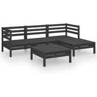 Garden Lounge Set Outdoor Furniture Set Sofa 5 Piece Solid Pinewood vidaXL