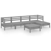 Garden Lounge Set Outdoor Furniture Set Sofa 6 Piece Solid Pinewood vidaXL