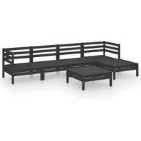 Garden Lounge Set Outdoor Furniture Set Sofa 6 Piece Solid Pinewood vidaXL