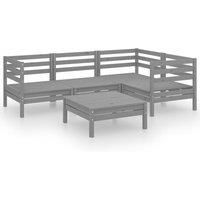 Garden Lounge Set Outdoor Furniture Set Sofa 5 Piece Solid Pinewood vidaXL