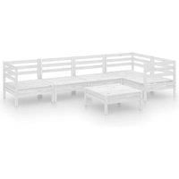 Garden Lounge Set Outdoor Furniture Set Sofa 6 Piece Solid Pinewood vidaXL