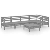 Garden Lounge Set Outdoor Furniture Set Sofa 6 Piece Solid Pinewood vidaXL