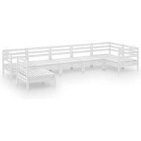 Garden Lounge Set Outdoor Lounge Set Sofa Patio 7 Piece Solid Pinewood vidaXL