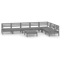 Garden Lounge Set Outdoor Furniture Set Sofa 8 Piece Solid Pinewood vidaXL