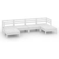 Garden Lounge Set Outdoor Furniture Set Sofa 6 Piece Solid Pinewood vidaXL