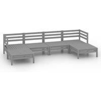 Garden Lounge Set Outdoor Furniture Set Sofa 6 Piece Solid Pinewood vidaXL