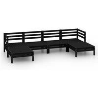 Garden Lounge Set Outdoor Furniture Set Sofa 6 Piece Solid Pinewood vidaXL