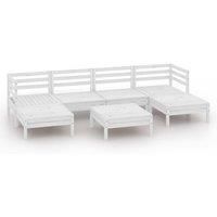 Garden Lounge Set Outdoor Furniture Set Sofa 7 Piece Solid Pinewood vidaXL