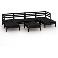 Garden Lounge Set Outdoor Furniture Set Sofa 7 Piece Solid Pinewood vidaXL