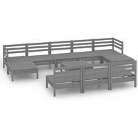 Garden Lounge Set Outdoor Lounge Set Sofa Patio 11 Piece Solid Pinewood vidaXL