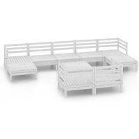 Garden Lounge Set Outdoor Lounge Set Sofa Patio 10 Piece Solid Pinewood vidaXL