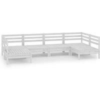 Garden Lounge Set Outdoor Furniture Set Sofa 6 Piece Solid Pinewood vidaXL